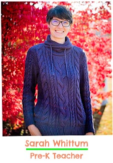 Sarah Whittum - Pre-K Teacher